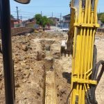 preparação de caixa de concreto